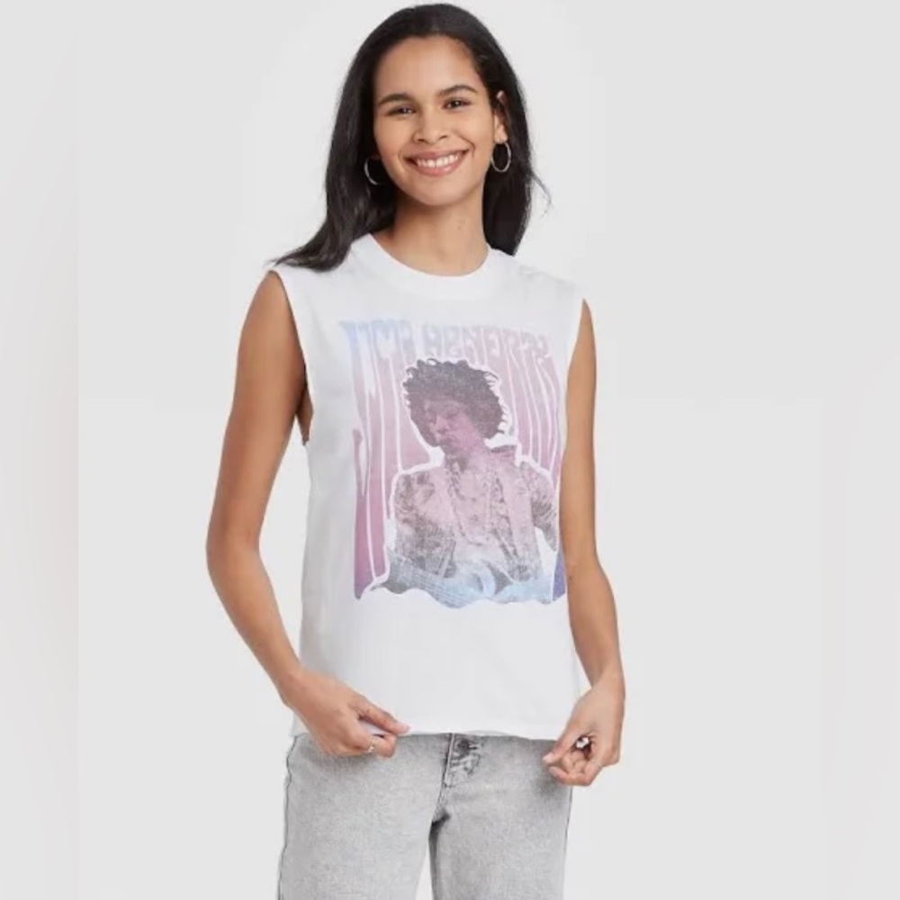 Jimmy Hendrix Womens Sleeveless Graphic Shirt